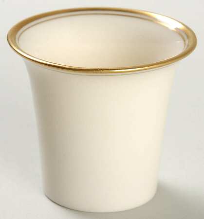 Lenox Liners (Cream, Gold Trim) Decoration #86 Shape 1 Demitasse Liner