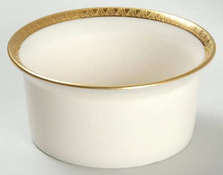 Lenox Liners (Cream, Gold Trim) Decoration #P64 Shape 2 Ramekin Liner