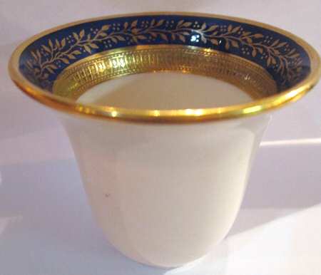 Lenox Liners (Cream, Gold Trim) Decoration #L24 Bell Shape Demitasse Liner