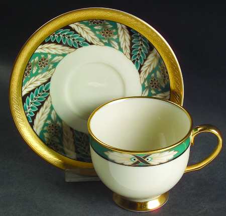 Lenox Legend Footed Cup & Saucer Set