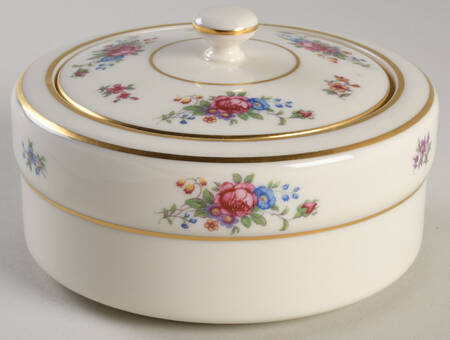 Lenox Rose 4" Round Bon Bon & Lid