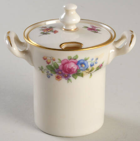 Lenox Rose Mustard Jar & Lid by Lenox