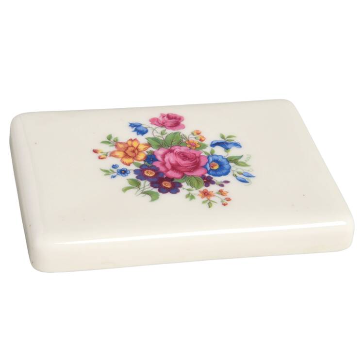 Lenox Rose Lid for Cigarette Box