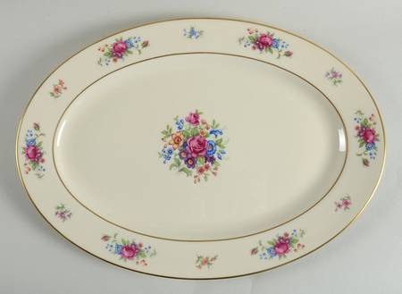 Lenox Rose 16" Oval Serving Platter