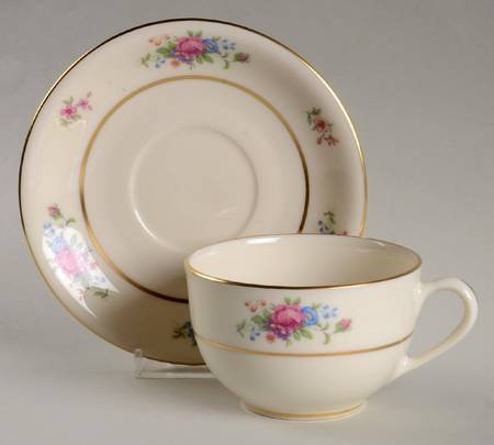 Lenox Rose Breakfast Cup & Saucer Set by Lenox