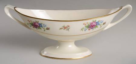 Lenox Rose Oval Compote (Height X Length)