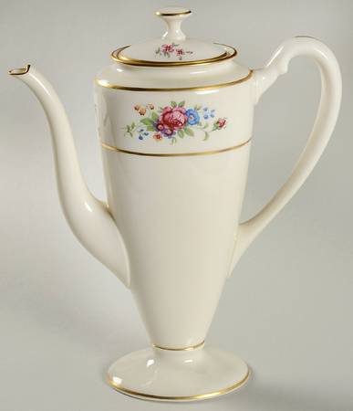Lenox Rose Shape 741 Coffee Pot & Lid