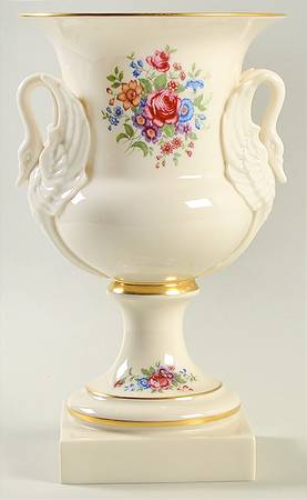 Lenox Rose 9" Handled Vase
