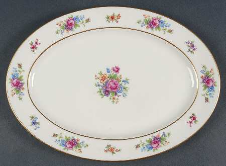 Lenox Rose 11" Oval Serving Platter