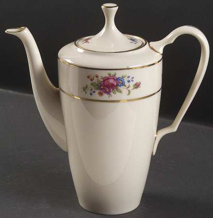 Lenox Rose Coffee Pot & Lid