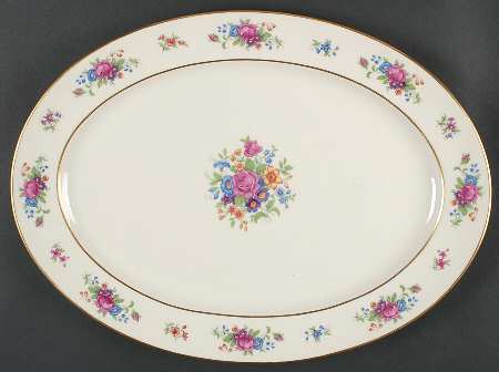 Lenox Rose 18" Oval Serving Platter