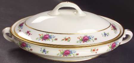 Lenox Rose Oval Covered Vegetable