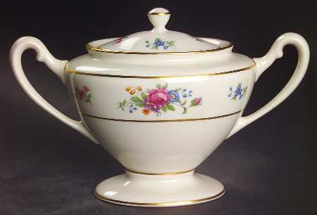 Lenox Rose Shape 743 Sugar Bowl & Lid