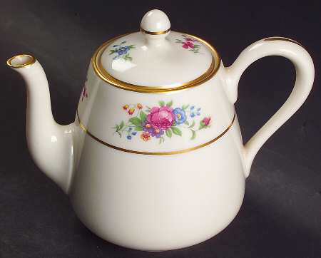 Lenox Rose Shape 934 Breakfast Teapot & Lid