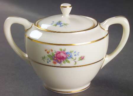 Lenox Rose Sugar Bowl & Lid