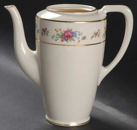 Lenox Rose Coffee Pot No Lid