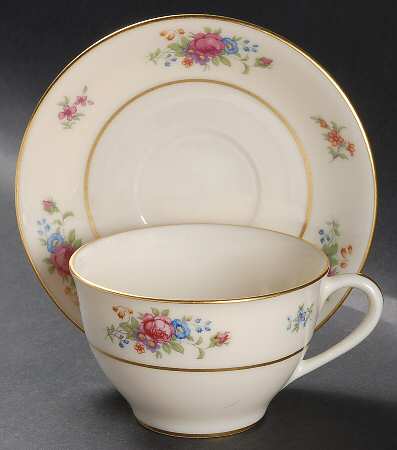 Lenox Rose Flat Cup & Saucer Set