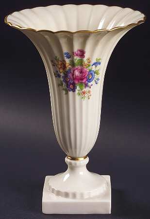 Lenox Rose 8" Fluted Vase by Lenox