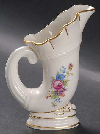 Lenox Rose 4" Horn of Plenty Vase by Lenox