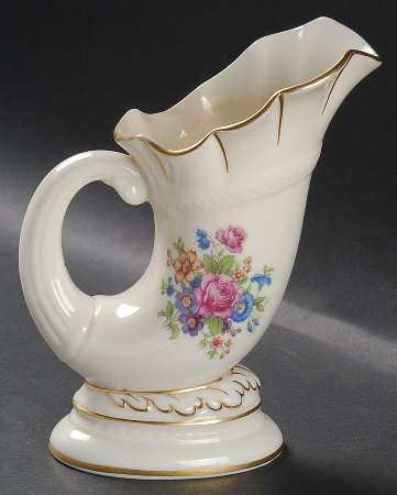 Lenox Rose 5" Horn of Plenty Vase