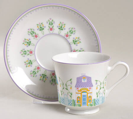 Lenox Village Giftware Flat Cup & Saucer Set