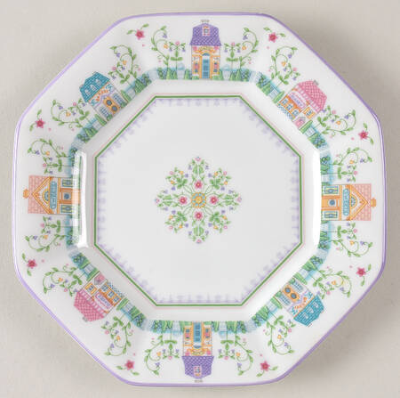 Lenox Village Giftware Octagonal Dessert Plate