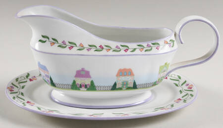 Lenox Village Giftware Gravy Boat & Underplate