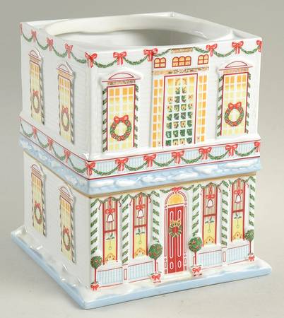 Lenox Village Giftware Christmas Cookie Jar No Lid