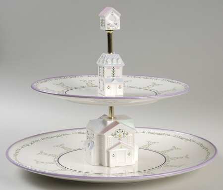 Lenox Village Giftware 2-Tier Serving Tray