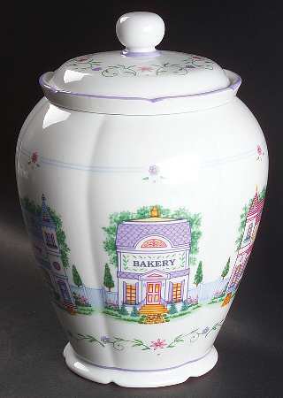 Lenox Village Giftware Cookie Jar & Lid