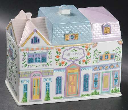 Lenox Village Giftware Recipe Box & Lid