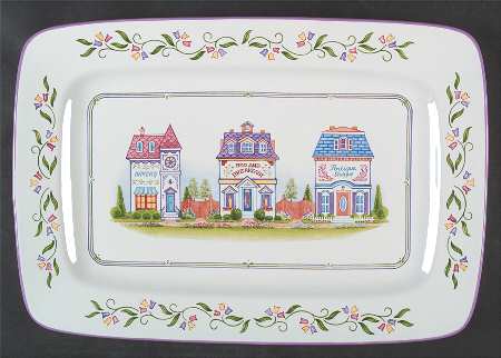 Lenox Village Giftware 16" Rectangular Serving Platter