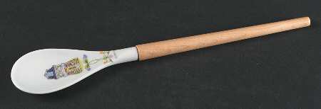 Lenox Village Giftware Salad Serving Spoon with Wood Handle