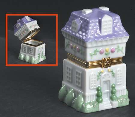 Lenox Village Giftware Miniature Box with Hinged Lid