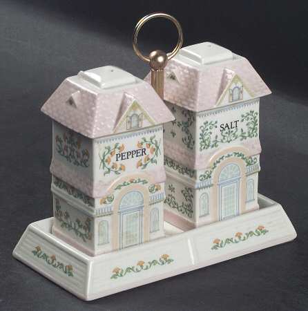 Lenox Village Giftware (3 Pc) Salt & Pepper Tray Set