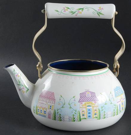 Lenox Village Giftware Metal Kettle No Lid