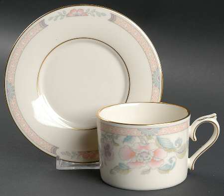 Litchfield Garden Flat Cup & Saucer Set