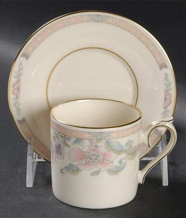 Litchfield Garden Flat Demitasse Cup & Saucer Set