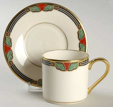 Lohengrin Flat Demitasse Cup & Saucer Set
