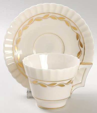 Lonsdale Flat Demitasse Cup & Saucer Set