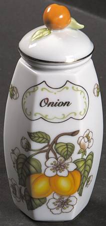 Lenox Orchard Giftware Spice Jar Set Individual Jar & Lid