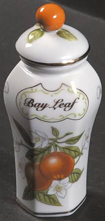 Lenox Orchard Giftware Spice Jar Set Individual Jar & Lid