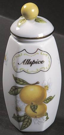 Lenox Orchard Giftware Spice Jar Set Individual Jar & Lid