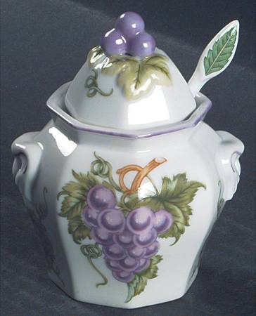 Lenox Orchard Giftware Jam/Jelly & Lid W/Spoon