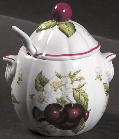 Lenox Orchard Giftware Jam/Jelly & Lid W/Spoon