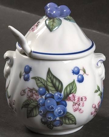 Lenox Orchard Giftware Jam/Jelly & Lid W/Spoon