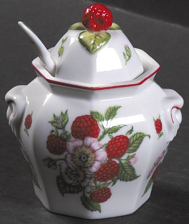 Lenox Orchard Giftware Jam/Jelly & Lid W/Spoon