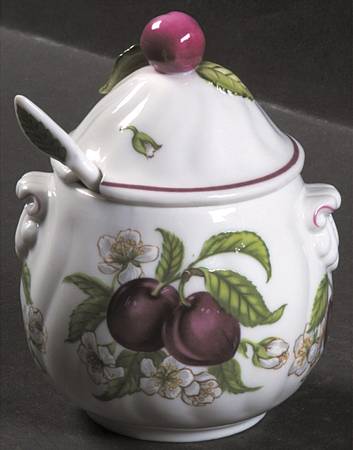 Lenox Orchard Giftware Jam/Jelly & Lid W/Spoon