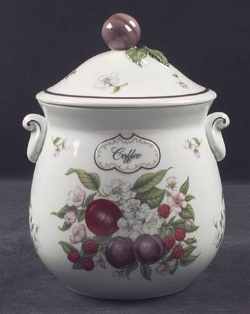 Lenox Orchard Giftware Coffee Canister & Lid