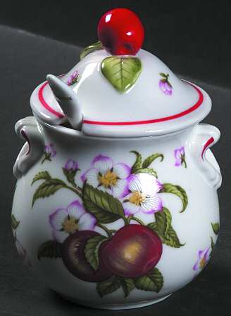 Lenox Orchard Giftware Jam/Jelly & Lid W/Spoon